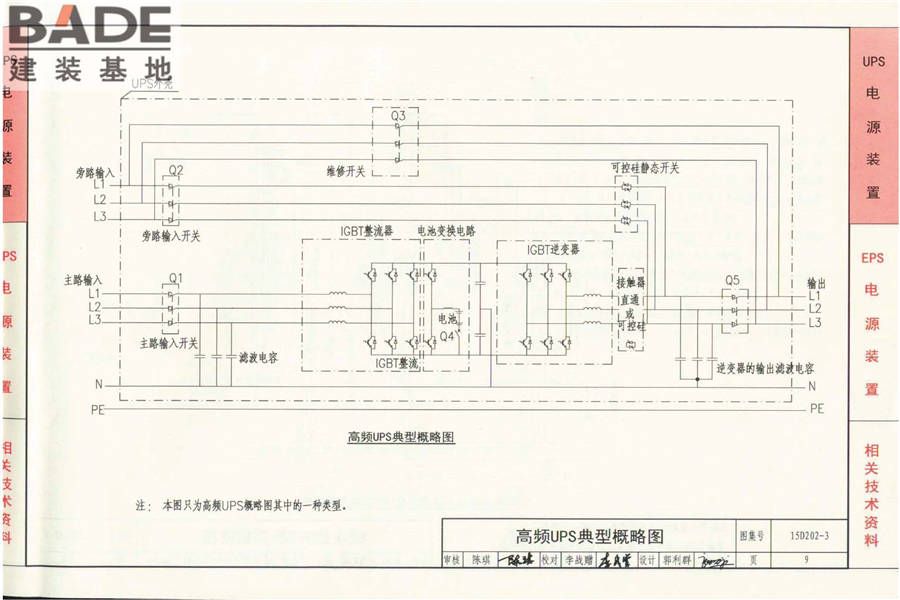 Ups与eps电源装置的设计与安装15d202 3 建装基地